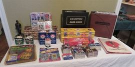 Baseball cards, sports memorabilia