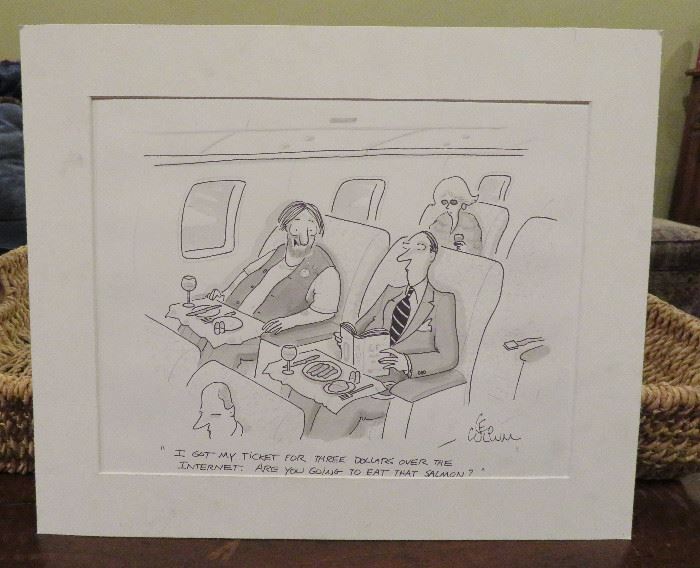 Original Leo Cullum cartoon - New Yorker cartoonist
