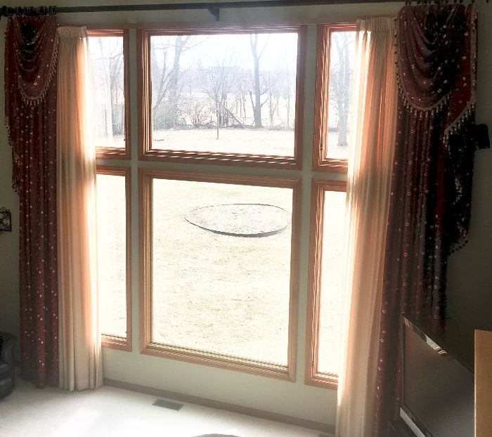 Long window treatment custome drapes