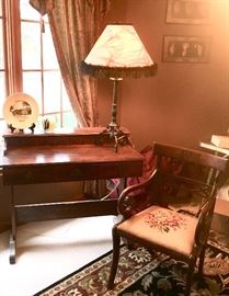 Antique Stationary Desk and Arm chair