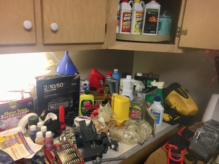 Tools & various household chemicals