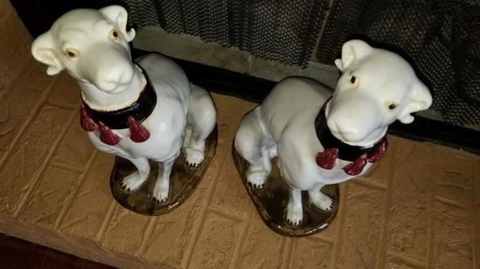 Ceramic dogs