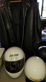 Motorcycle Helmets and Leather coat XL