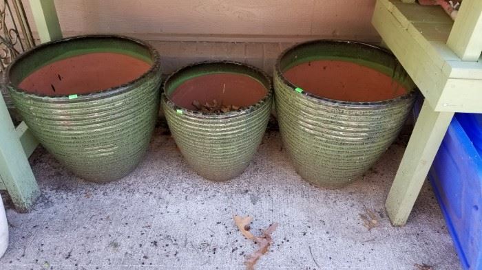Green Planter pots