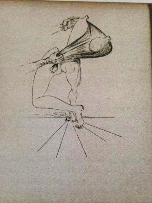 Salvadore Dali 1974  etching on white wove paper