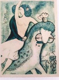 Chagall   color lithograph