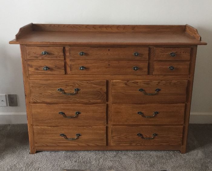 Lexington large solid oak dresser (matches bed, side table and highboy)