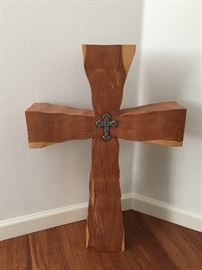 Large solid wood cross