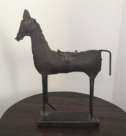 Interesting metal horse sculpture