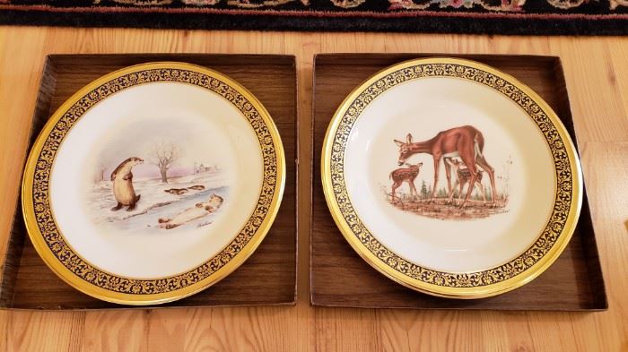 Lenox Bohemn Wildlife Plates