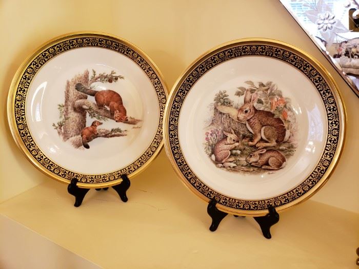 Lenox Bohemn Wildlife Plates