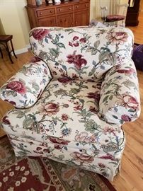 Oversized Floral Sitting Chair