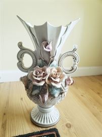 Capodimonte Porcelain Vase- Tall 