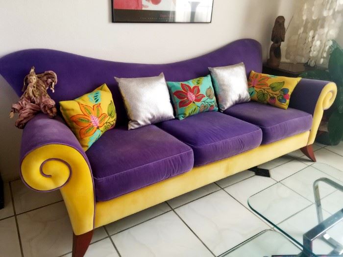 purple couch
