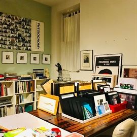 Lifelong framed photographic works of Chicago artists Pauline Kochanski and Frank Crowley, mixed media, paintings, sculpture, and artist materials in a two story loft filled to the brim! 