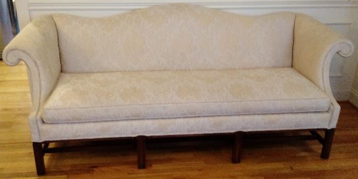 Antique Chippendale Camel Back Sofa, eight legs. Like new. Great condition.