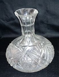 20th Century Hawkes School Cut Crystal Brilliant Glass Wine Decanter