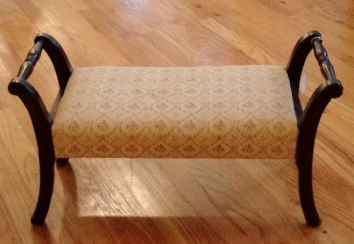 Small Vintage Upholstered Footstool