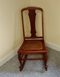 Child's Caned Seat Rocking Chair