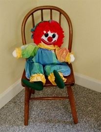 Large Fabric Clown Doll