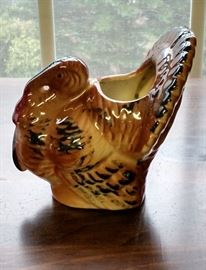 Ceramic Turkey Vase or Planter