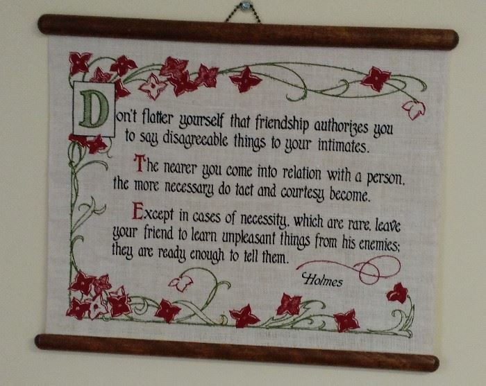 Inspirational Wall Hanging in Children's Room