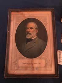 Framed Photograph of General Robert E. Lee