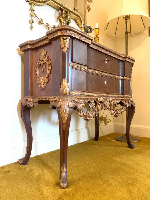 Late Baroque Style Console Tables, PAIR