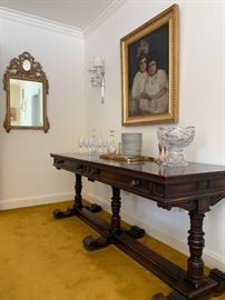 Antique Library Table