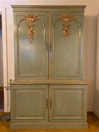 Gilt Accented Hutch