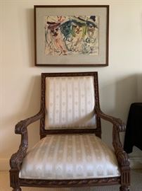 Carved Frame Armchair