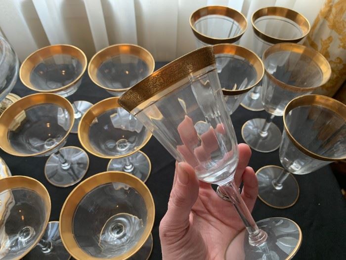 Gold Rimmed Stemware