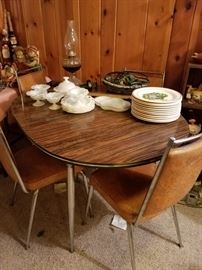 1960's table and 4 chairs