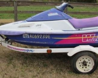 Yamaha Wave Runner w/Trailer