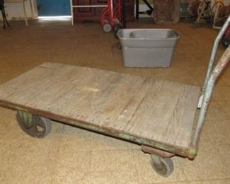Metal & Wood Industrial Cart