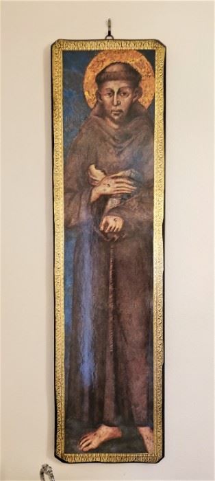 St. Francis of Assisi - Florentine portrait, purchased in Assisi, Italy.  We have the original receipt.
