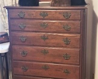 Traditional Chest of drawers by the Century Furniture Company.  Note antique shaving mirror on top.
