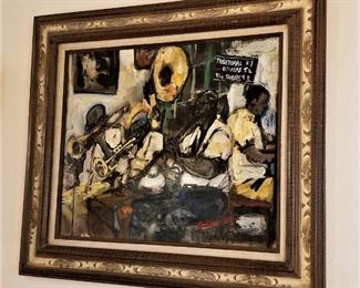 Preservation Hall - original painting by Jack Cooley.  Note: Family has now withdrawn this piece and decided to sell it directly to a relative - sorry!
