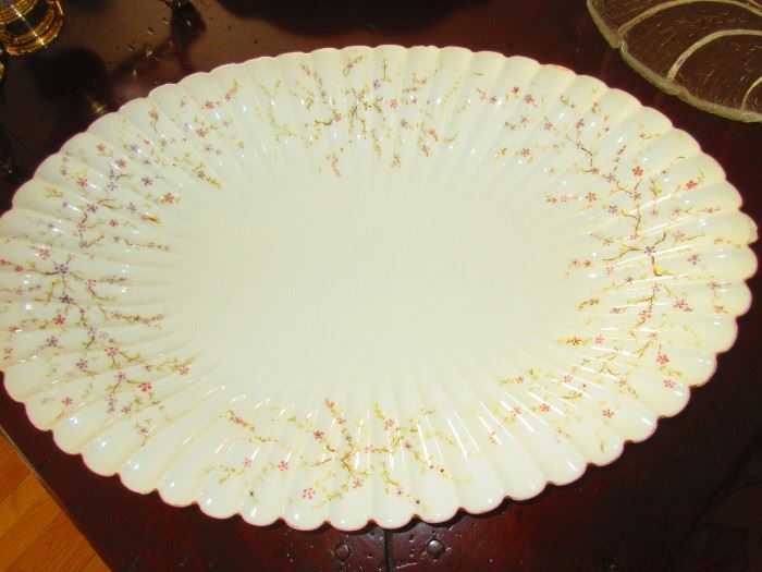 Large porcelain platter, 19th century