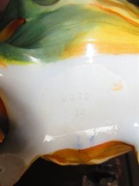 Maker's Mark on base German art nouveau console bowl