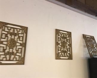 Panel - wood carving, set of 3