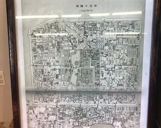 Beijing City map of Qing Dynasty 