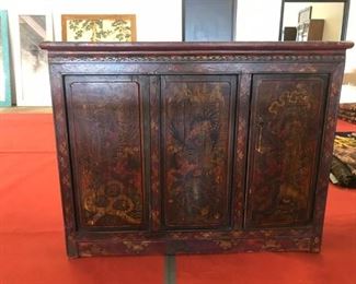 Tibetan style cabinet with painting