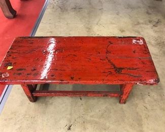 small and low tea table (not for sitting on)