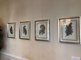 Silver gilt framed art