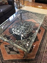Beautiful interesting iron coffee table