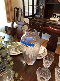 Tiffany ribbed vase