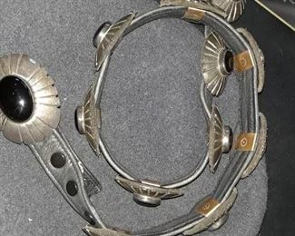 Sterling silver conco belt