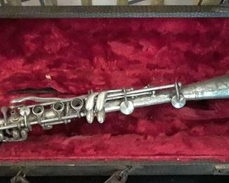 Sterling silver clarinet