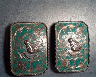 Sterling silver belt buckles, made in Mexico